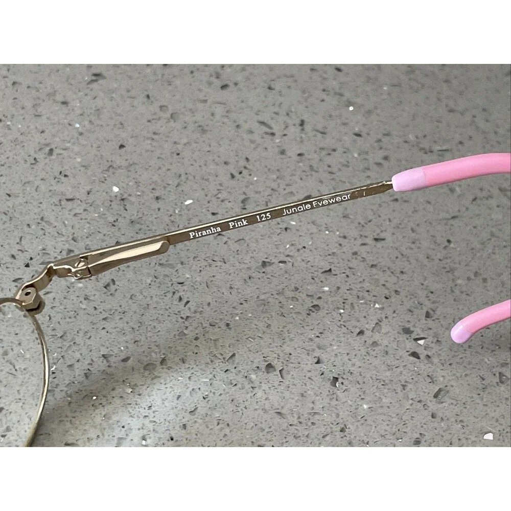 Jungle Eyewear Eyeglasses Frames ONLY Piranha Pink 125 Kids full rim oval